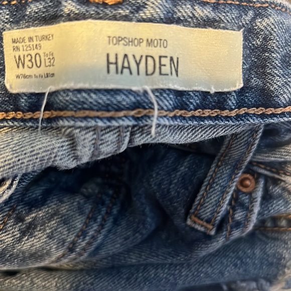 EUC TopShop Moto Hayden W 30 L 32 - Picture 9 of 10